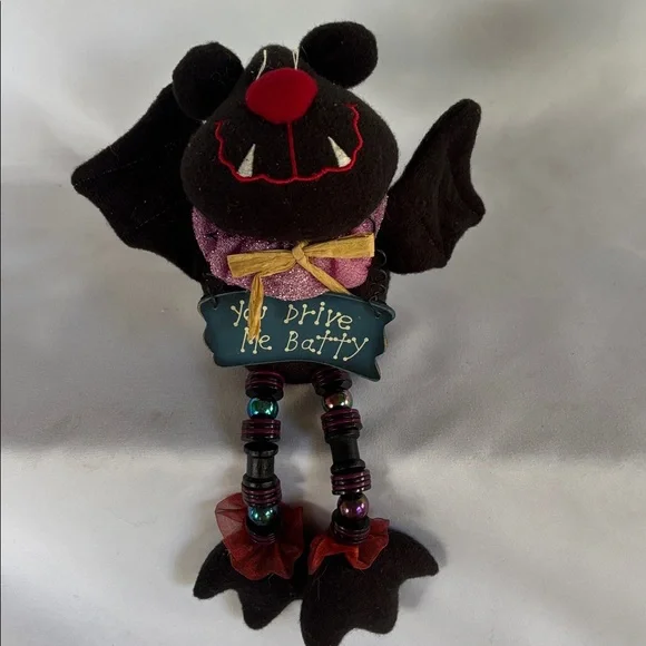 HALLOWEEN VINTAGE VERY CUTE SITTING FIGURINES DOLLS DECORATION Shelf Sitters - Picture 6 of 14